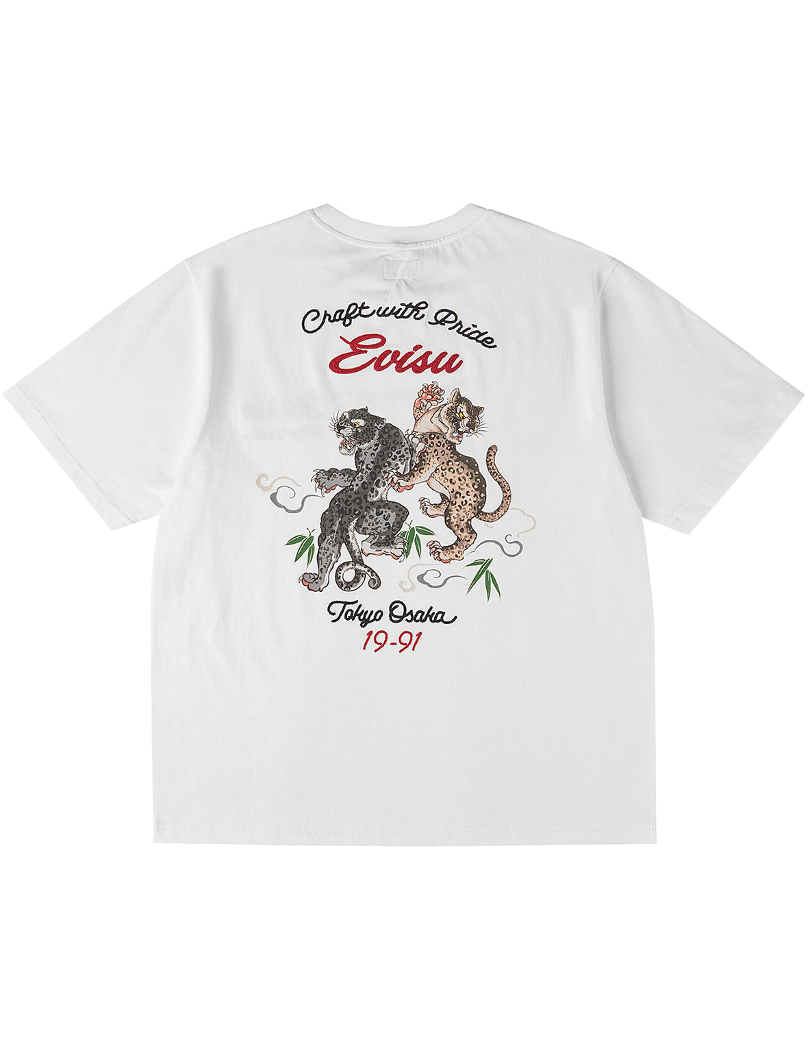 デュオレオパードプリント刺繍 Tシャツ